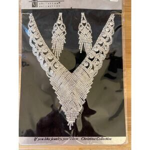 New Sparkly Rhinestone Necklace Earrings Set  Jewelry  HOCO  Dance Wedding Gift